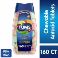 TUMS Ultra Strength Chewable Antacid Assorted Fruit Tablets