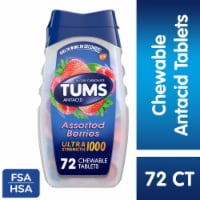 TUMS Ultra Strength Assorted Berries Chewable Antacid Tablets