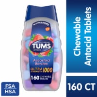 TUMS Ultra Strength Assorted Berries Chewable Antacid Tablets Perspective: Main
