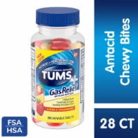 Tums Lemon & Strawberry Gas Relief Antacid Chewable Tablets