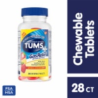TUMS+ Gas Relief Chewy Bites Chewable Antacid Tablets, Lemon & Strawberry Perspective: Main