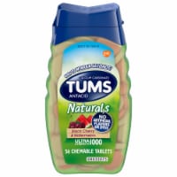 Tums® Naturals Black Cherry and Watermelon Flavor Chewable Antacid Tablets