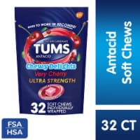 TUMS Chewy Delights Very Cherry Ultra Strength Antacid Soft Chews