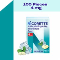 Nicorette Nicotine White Ice Mint Flavor Gum