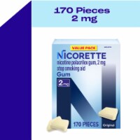 Nicorette 2 mg Nicotine Gum to Help Stop Smoking - Original Flavored Stop Smoking Aid, 170 Count Perspective: Main