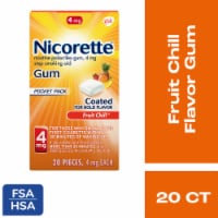 Nicorette Nicotine Fruit Chill Flavor Gum