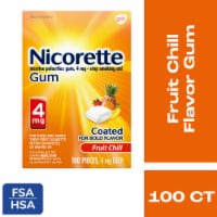 Nicorette Nicotine Fruit Chill Flavor Gum