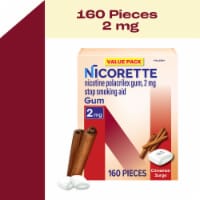 Nicorette Nicotine Gum to Help Stop Smoking, 2 mg, Cinnamon Surge Flavor - 160 Count Perspective: Main