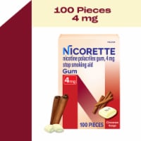 Nicorette Smoking Cessation Cinnamon Surge Flavored Nicotine Gum 4mg