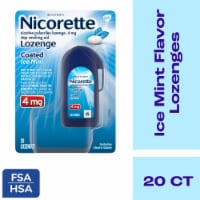 Nicorette Coated Nicotine Ice Mint Flavor Lozenges