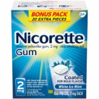 Nicorette White Ice Mint Nicotine Gum 2mg Perspective: Main