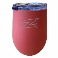 R & R Imports ITWE-C-AKN20C Akron Zips 12 oz Insulated Wine Stainless Steel Tumbler, Coral