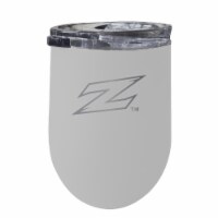 R & R Imports ITWE-C-AKN20W Akron Zips 12 oz Insulated Wine Stainless Steel Tumbler, White
