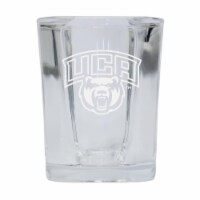 R & R Imports SGSE2-C-ARC20 Central Arkansas Bears 2 oz Square Shot Glass Laser Etched Logo D