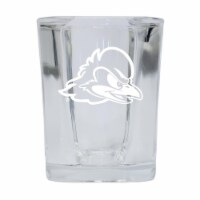 R & R Imports SGSE2-C-DEL20 Delaware Blue Hens 2 oz Square Shot Glass Laser Etched Logo Desig