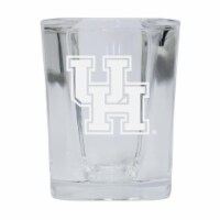 R & R Imports SGSE2-C-HOUS20 University of Houston 2 oz Square Shot Glass Laser Etched Logo D