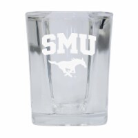 R & R Imports SGSE2-C-SMU20 Southern Methodist University 2 oz Square Shot Glass Laser Etched