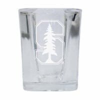 R & R Imports SGSE2-C-STA20 Stanford University 2 oz Square Shot Glass Laser Etched Logo Desi