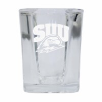 R & R Imports SGSE2-C-SUT20 Southern Utah University 2 oz Square Shot Glass Laser Etched Logo