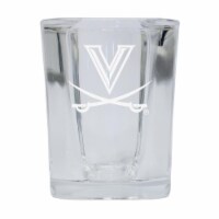 R & R Imports SGSE2-C-UVA20 Virginia Cavaliers 2 oz Square Shot Glass Laser Etched Logo Desig