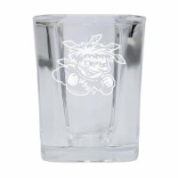 R & R Imports SGSE2-C-WCH20 Wichita State Shockers 2 oz Square Shot Glass Laser Etched Logo D