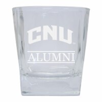R & R Imports GLTB-C-CNU20 ALUM Christopher Newport Captains 8 oz Etched Alumni Glass Tumbler