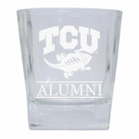 R & R Imports GLTB-C-TCU20 ALUM Texas Christian University 8 oz Etched Alumni Glass Tumbler