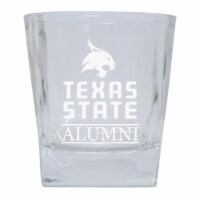 R & R Imports GLTB-C-TXS20 ALUM Texas State Bobcats 8 oz Etched Alumni Glass Tumbler