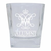 R & R Imports GLTB-C-WAM20 ALUM William & Mary 8 oz Etched Alumni Glass Tumbler