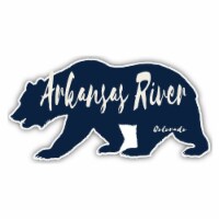 Arkansas River Colorado Souvenir Decorative Stickers (Choose theme and size) 4-Pack 10-Inch