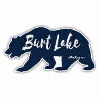 Burt Lake Michigan Souvenir Decorative Stickers (Choose theme and size) Single Unit 10-Inch