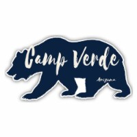 Camp Verde Arizona Souvenir Decorative Stickers (Choose theme and size) 4-Pack 10-Inch Bear