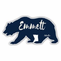 Emmett Idaho Souvenir Decorative Stickers (Choose theme and size) 4-Pack 10-Inch Bear