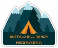 Buffalo Bill Ranch Nebraska Souvenir Decorative Stickers (Choose theme and size) Single Unit