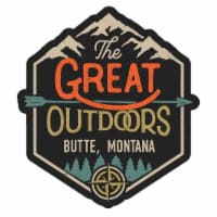 Butte Montana Souvenir Decorative Stickers (Choose theme and size) Single Unit 12-Inch Great