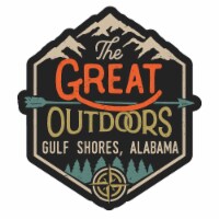 Gulf Shores Alabama Souvenir Decorative Stickers (Choose theme and size) Single Unit 12-Inch