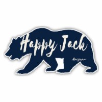 Happy Jack Arizona Souvenir Decorative Stickers (Choose theme and size) 4-Pack 12-Inch Bear