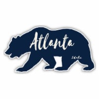 Atlanta Idaho Souvenir Decorative Stickers (Choose theme and size) 4-Pack 2-Inch Bear