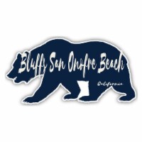 Bluffs San Onofre Beach California Souvenir Decorative Stickers (Choose theme and size)