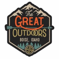 Boise Idaho Souvenir Decorative Stickers (Choose theme and size) 4-Pack 2-Inch Great Outdoors