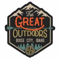 Boise City Idaho Souvenir Decorative Stickers (Choose theme and size) 4-Pack 2-Inch Great