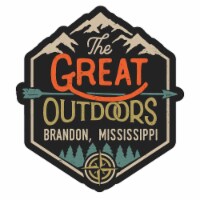 Brandon Mississippi Souvenir Decorative Stickers (Choose theme and size) Single Unit 2-Inch