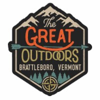 Brattleboro Vermont Souvenir Decorative Stickers (Choose theme and size) 4-Pack 2-Inch Great