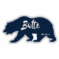 Butte Montana Souvenir Decorative Stickers (Choose theme and size) Single Unit 2-Inch Bear