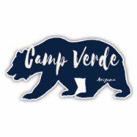 Camp Verde Arizona Souvenir Decorative Stickers (Choose theme and size) 4-Pack 2-Inch Bear