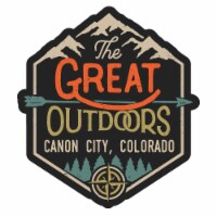 Canon City Colorado Souvenir Decorative Stickers (Choose theme and size) 4-Pack 2-Inch Great
