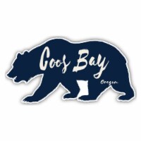 Coos Bay Oregon Souvenir Decorative Stickers (Choose theme and size) Single Unit 2-Inch Bear