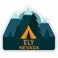 Ely Nevada Souvenir Decorative Stickers (Choose theme and size) Single Unit 2-Inch Tent