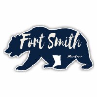 Fort Smith Montana Souvenir Decorative Stickers (Choose theme and size) 4-Pack 2-Inch Bear