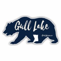 Gull Lake California Souvenir Decorative Stickers (Choose theme and size) Single Unit 2-Inch